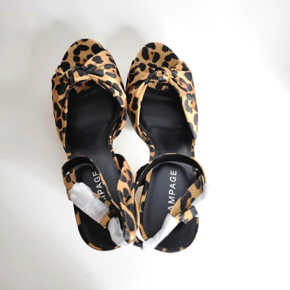 RAMPAGE Platform Dress Heels Leopard | Womens US 7.5 - Picture 12 of 16